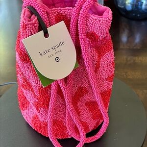 Kate Spade Fuchsia and Red Beaded Bag NWT
